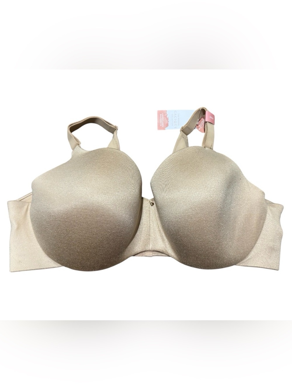 Cacique Womens Lightly Lined Balconette Bra Beige Plus Size 42DD Underwire New